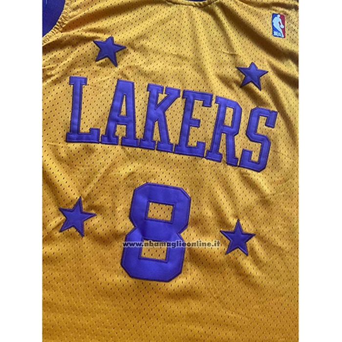 Maglia Los Angeles Lakers Kobe Bryant #8 Mitchell & Ness 1957 Giallo